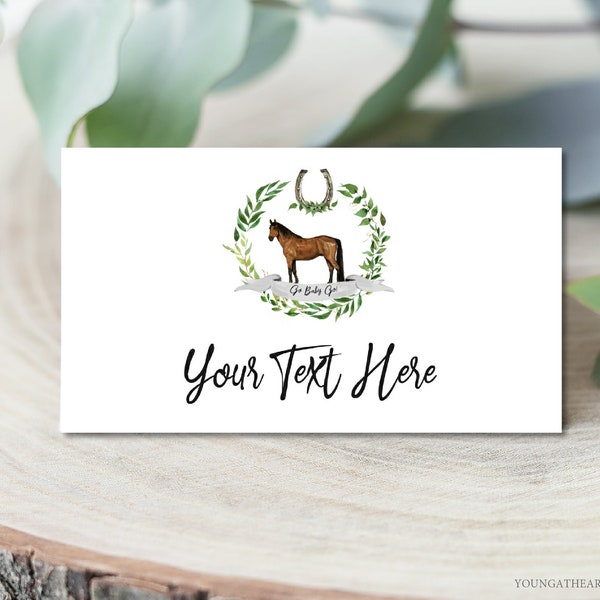 Kentucky Derby Food Tent Labels, Editable Horse Race Buffet Table Signs, Derby Greenery Table Tent Place Cards, Printable Digital Files