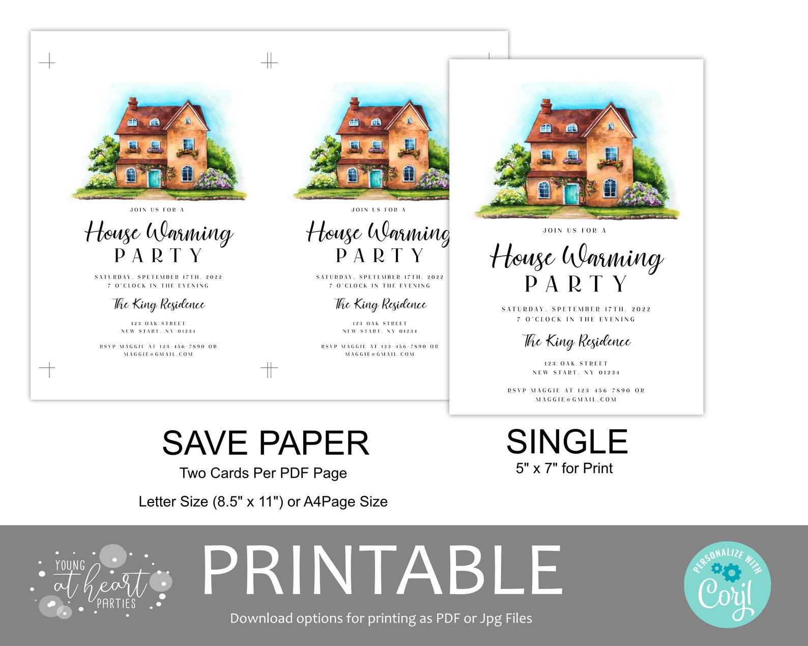 Editable Housewarming Party Invitation New Home Party Etsy