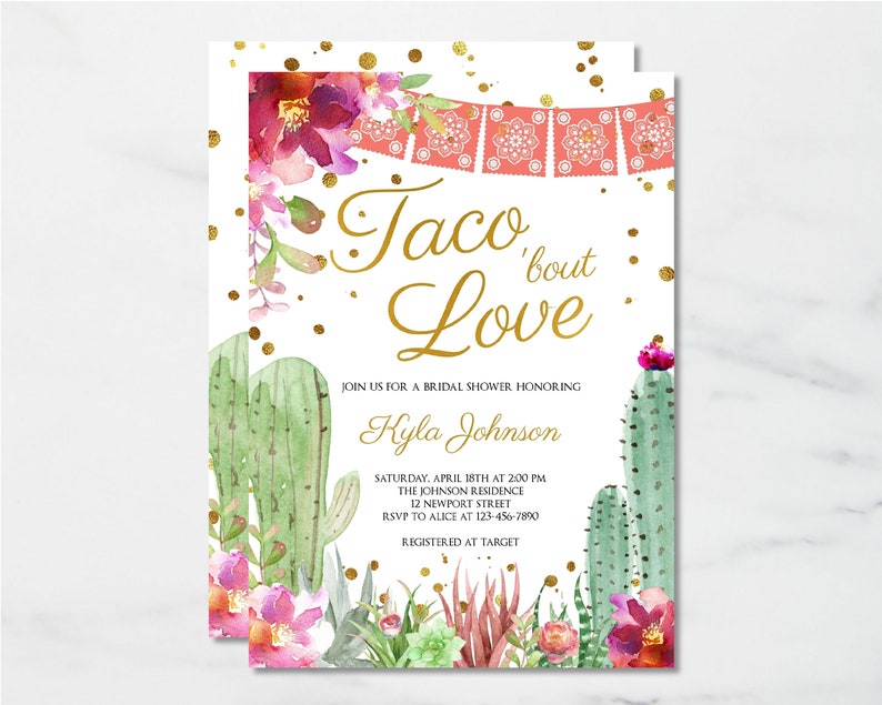 Taco Bout Love Bridal Shower Invitation EDITABLE TEMPLATE Etsy