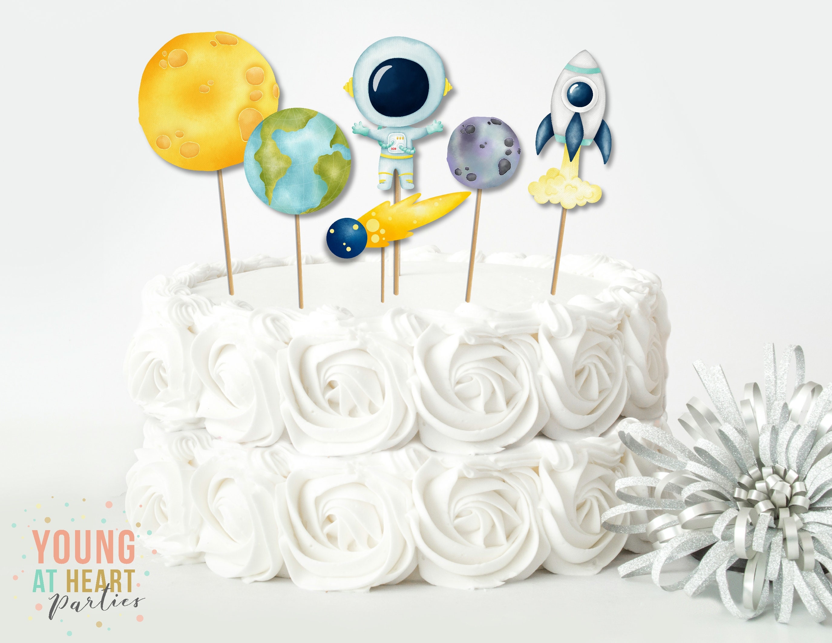 Printable Outer Space Cake Topper Space Centerpieces Space Etsy UK