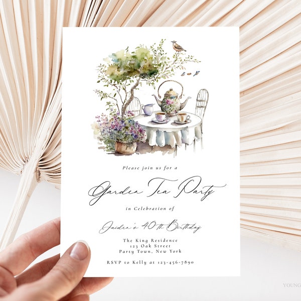 View of Garden Party Tea - Etsy