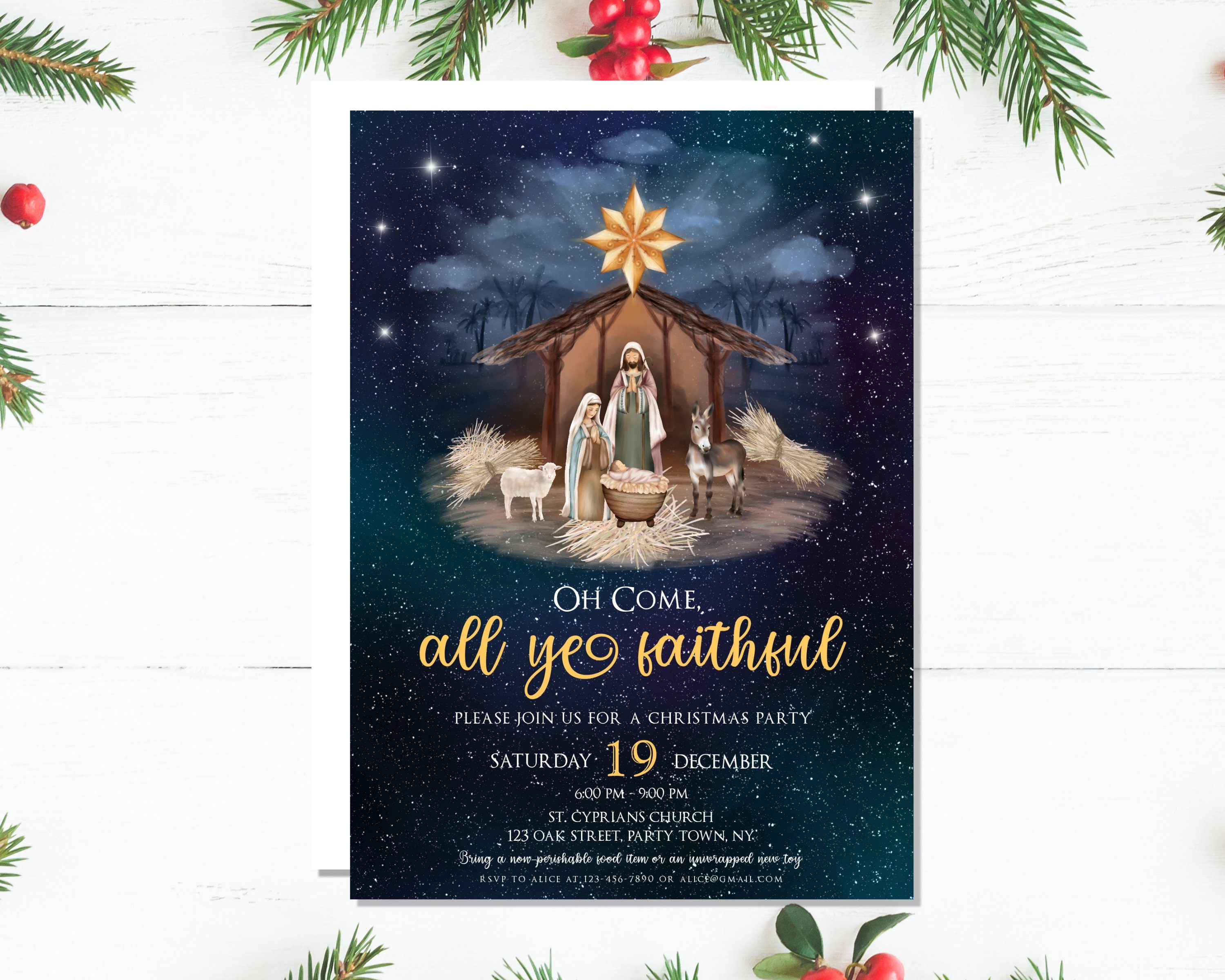 Nativity Invitation Religious Christmas Invitation Church Etsy Nativity Invitation Religious Christmas Invitation Church Etsy
