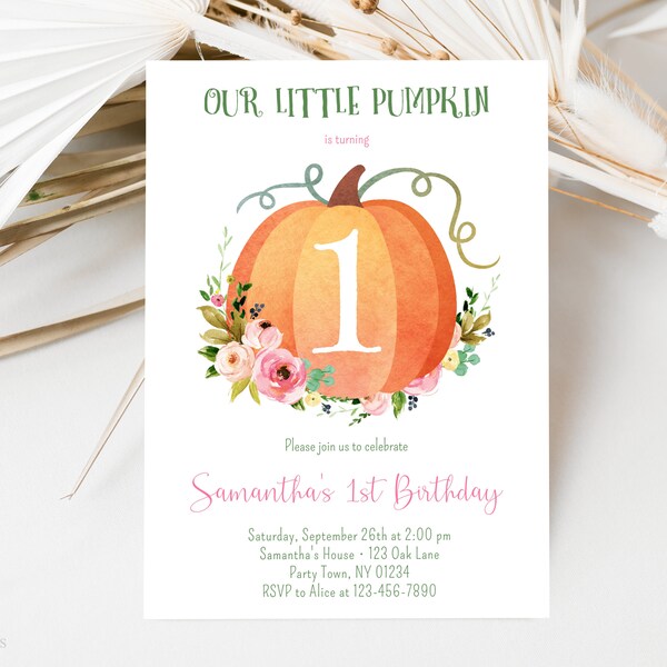 Pumpkin 1st Birthday - Etsy