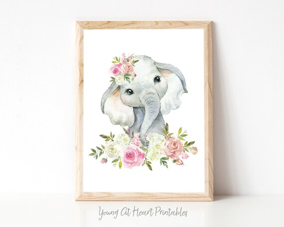 elephant nursery decor girl