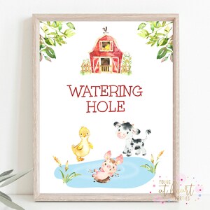 Watering Hole Birthday Sign Drink Table Decor Red Farm Etsy Watering Hole Birthday Sign Drink Table Decor Red Farm Etsy