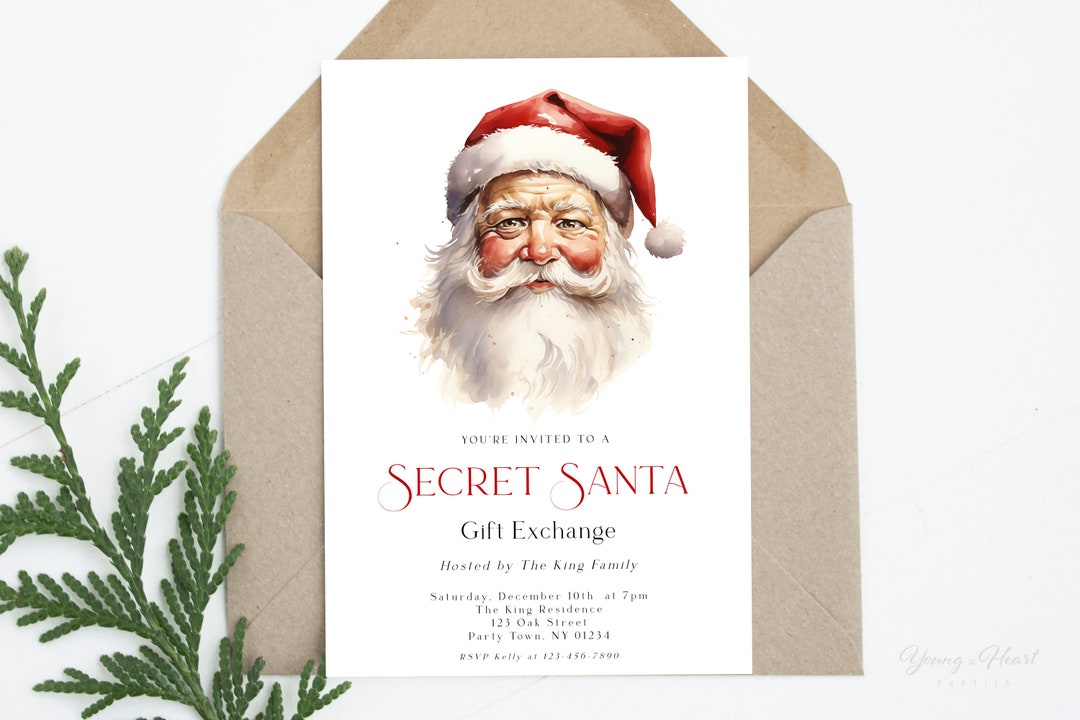 Secret Santa Invitation Template - Il 1080xN.5450788366 1zg8 