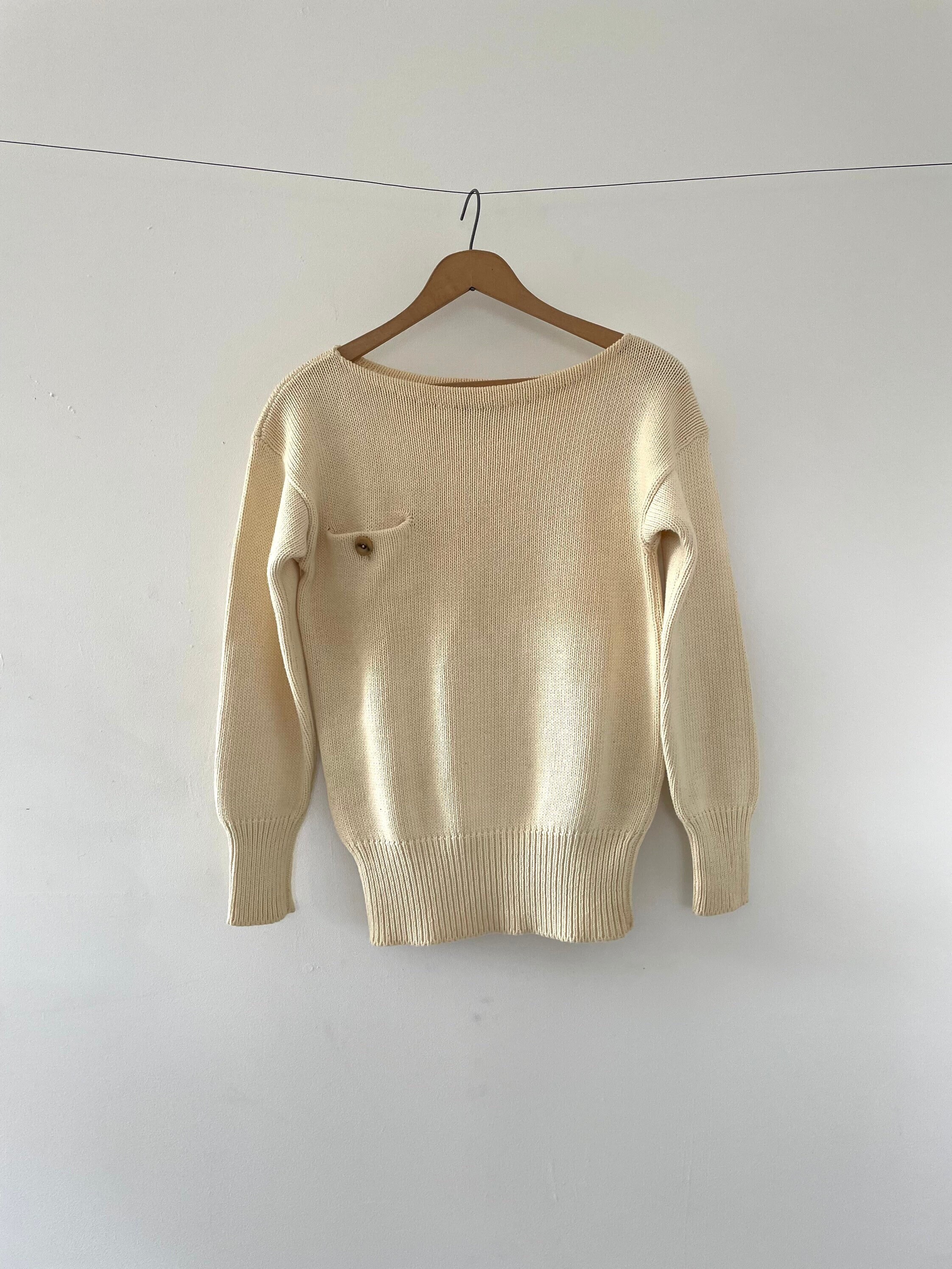Loose Cotton Sweater - Etsy