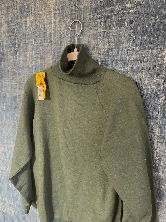 Deadstock green turtleneck from the late 70s early