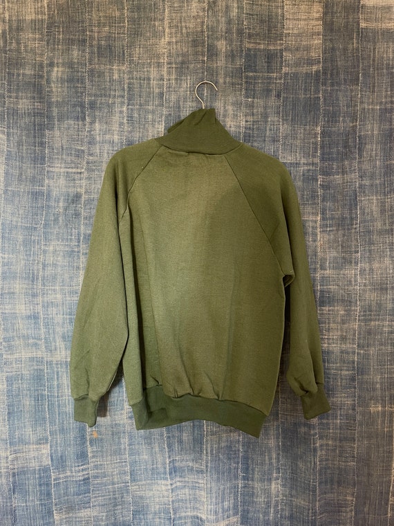 Deadstock green turtleneck from the late 70s earl… - image 6