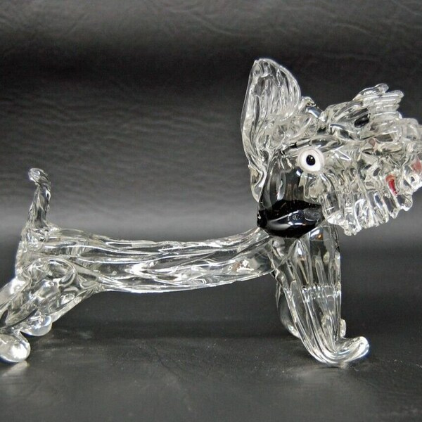 Barovier & Toso Murano Italy Art Glass Sculpture Scottish Terrier Scotty Dog 6"