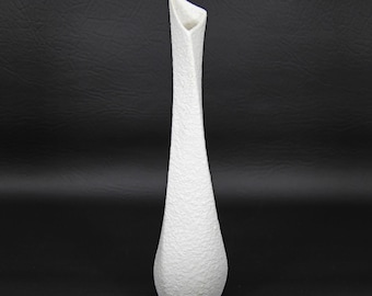 Sgrafo Modern Korallenform White Coral Texture Vase #1005 Peter Muller MCM 8.75"