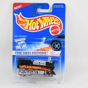 Hot Wheels Mattel 1996 First Editions Rail Rodder #370 5/12 New in Box Trains