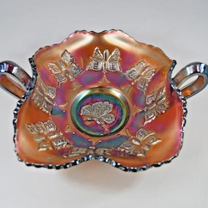 Fenton Butterfly Carnival Glass - Etsy