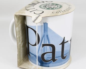 Tazza da caffè Starbucks Patra City, serie Global Icon Collector, Grecia, nuova con etichette.
