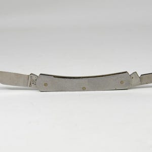 Camillus USA Silver Sword 802 Stainless Mini Blade Folding Pocket Knife Vintage