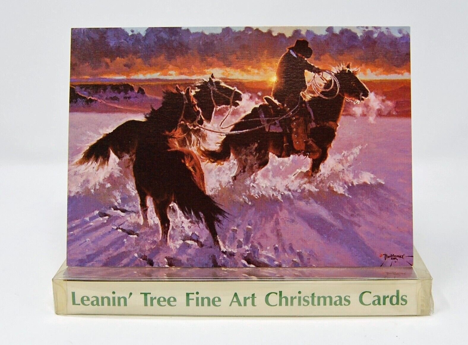 Vintage Leanin Tree Christmas Cards West Horses Cowboy Sunset Snow Dan Vintage leanin tree christmas cards west horses cowboy sunset snow dan