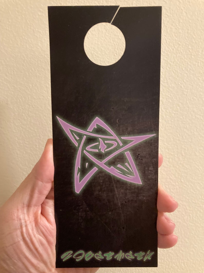 Lovecraftinspired Elder Sign Door Hanger Cosmic Horror Decor Unique Gift for H.P. Lovecraft
