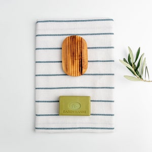 Rustic Olive Wood Soap Dish | Rustic Soap Dish | 100%  Greek Olive Wood | Hand Made Soap dish | Sustainable Wood | Length 12cm