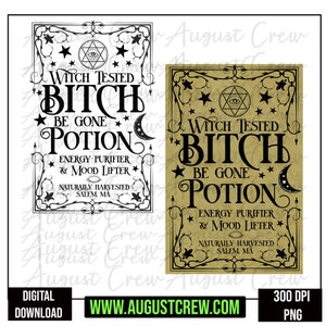 B!tch Potion Label | Halloween| Witchy