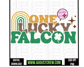 One Lucky | Falcon|  Mascot | St. Patrick's | School Spirit
