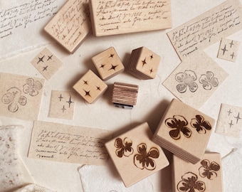 Houten stempel voor journaling, scrapbooking, junk journaling | briefpapier | rubberen stempel