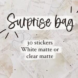 Pacote surpresa de 30 adesivos efêmeros para registro no diário - diário bujo bullet planner scrapbooking lixo diário papelaria
