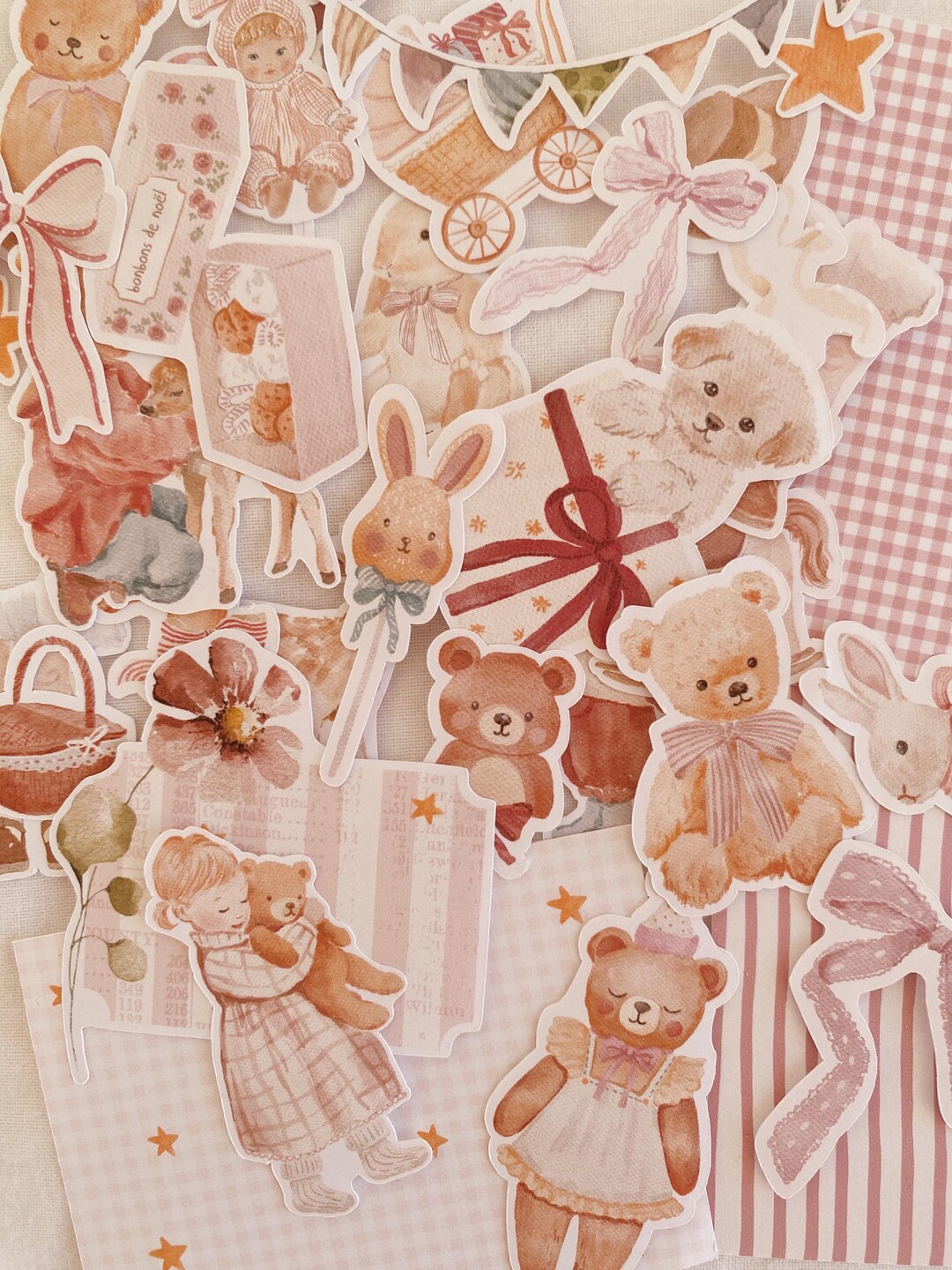 Sticker Kit | Sticker Pack | Set of 30 Children's Stickers for Journaling, Junk Journal ...