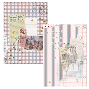 2 fogli di carta A5 per scrapbooking e journaling | Pacchetto di carta | Kit di carta | Diario | Carta per journaling, Carta fantasia