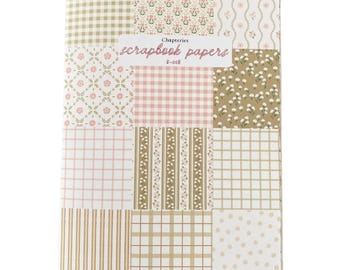 Scrapbookingpapier - Papier met patroon - Papieren boekje voor scrapbooking - Handgemaakt papier - Scrapbookingzine