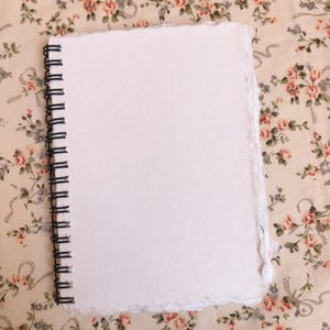 Handmade Spiral Notebook | Textured Handmade Paper | 15x10cm Size | 26 Unique Pages | Scrapbooking, Junk Journal, Journaling