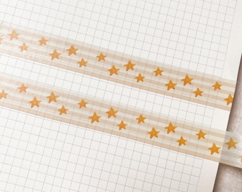 Stervormige washi tape voor scrapbooking - Washi tape voor junk journals - Decoratie voor je dagboek