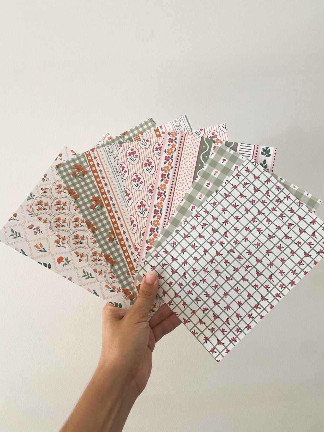 8 A5 Pattern Stickers for Journaling | Paper Pack | Paper Kit | Journal ...