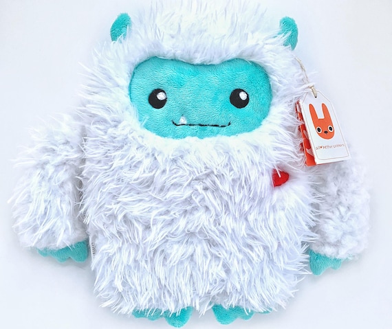 Cute Yeti Weighted Plush Cryptid | Handmade | Abominable Snowman | Washable | Heatable | Hug Pillow | MADE-TO-ORDER | Best Friend Gift