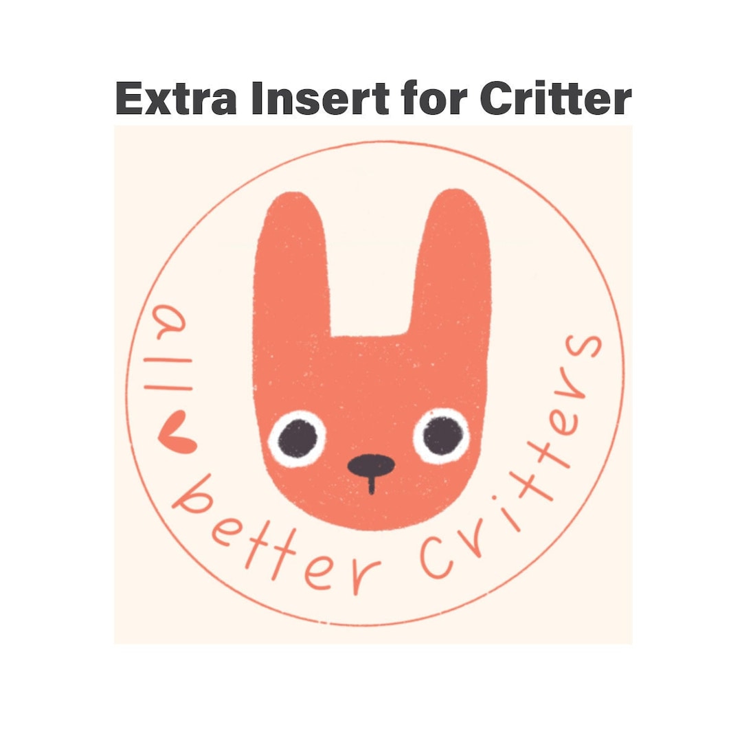 Extra Inner Bag for All Better Critter | Weighted Insert - Etsy
