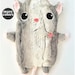 Cute Rat Weighted Plush Animal | MADE TO ORDER | Microwavable | Washable Lap Pad | Cuddle Critter Soft Pillow | Custom Handmade Comfort Gift 