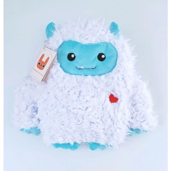 Cute Yeti Weighted Plush Cryptid | Handmade | Abominable Snowman | Washable | Heatable | Hug Pillow | MADE-TO-ORDER | Best Friend Gift