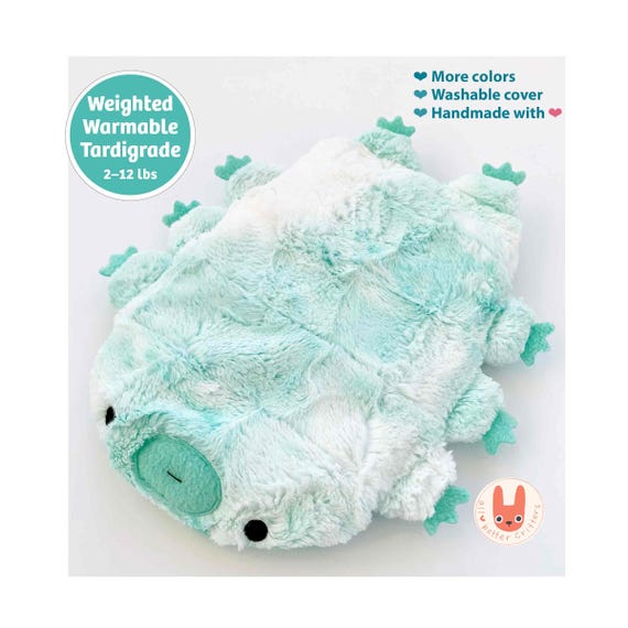 11 Colors Cute Water Bear Weighted Plush Tardigrade Animal | Comfort Hug Pillow | Washable | Heatable | Unique Science Gift | MADE TO ORDER