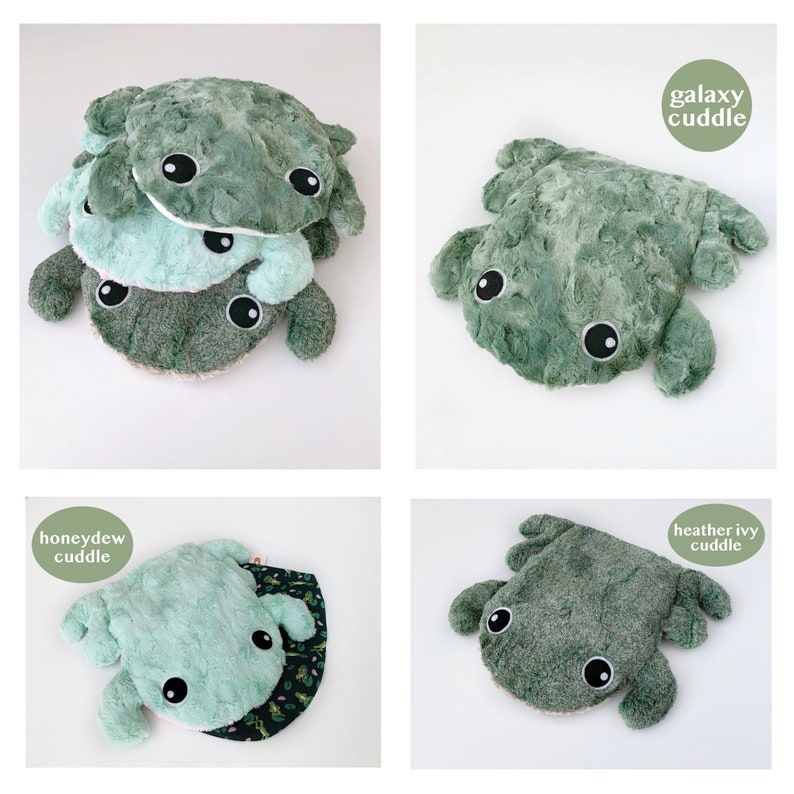 Custom CUTE FROG Weighted Heatable Plush Animal Microwave Etsy
