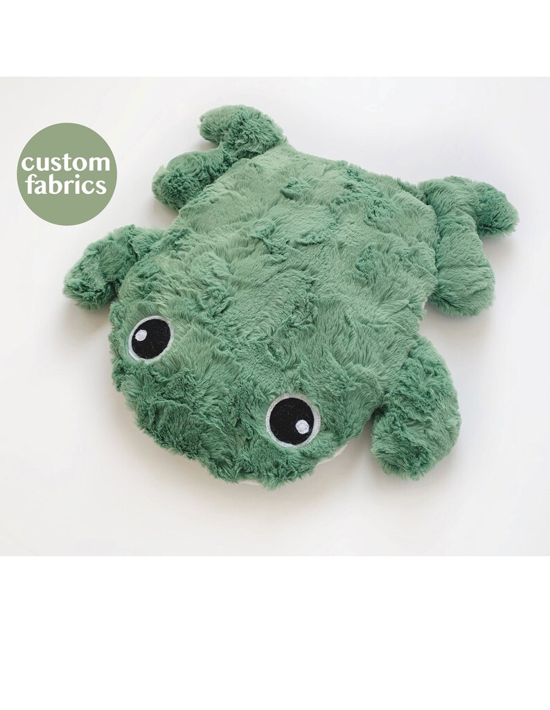 Custom CUTE FROG Weighted Heatable Plush Animal Microwave Etsy