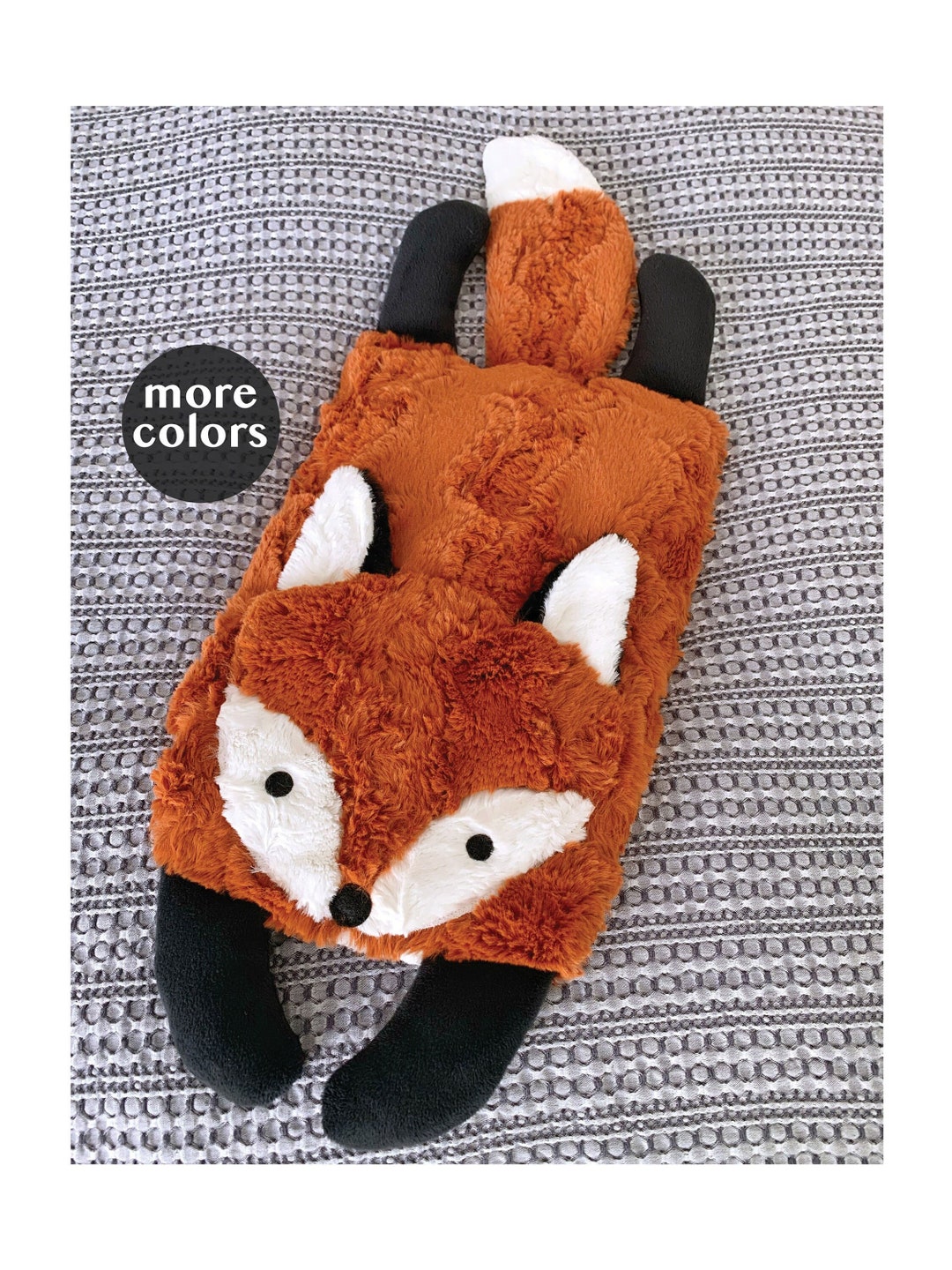 Custom CUTE FOX Heatable Weighted Plush Animal Microwave Etsy