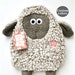 Cute Sheep Weighted Lamb Plush Heating Pad | Microwave Heatable Cuddle Pillow | Washable Farm Animal | Custom Handmade | Friend Comfort Gift 