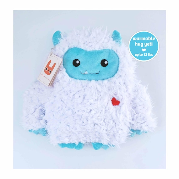 Cute Yeti Weighted Plush Cryptid | Handmade | Abominable Snowman | Washable | Heatable | Hug Pillow | MADE-TO-ORDER | Best Friend Gift
