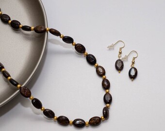 Selina beautiful bronzite necklace set
