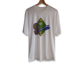 Vintage Screen Stars White T-Shirt Size L Single Stitch
