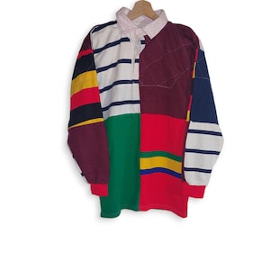 Vintage Polo Multi Colour Shirt Size M