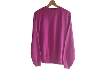 Vintage Nike Pullover Sweatshirt Pink Size M Just Do It 90s Style VTG Clothing