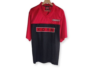 Vintage Korn Black Red T-Shirt Size XL