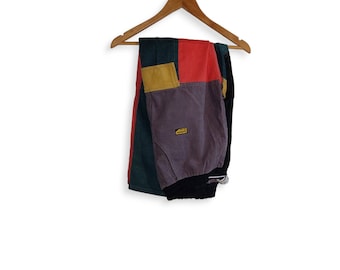Stussy Laguna Beach Cargo Pants Colorblock Patchwork Pants