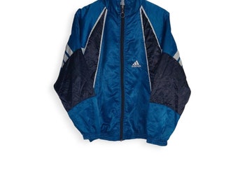Vintage ADIDAS Track Jacket Size S Red Black Authentic Rare