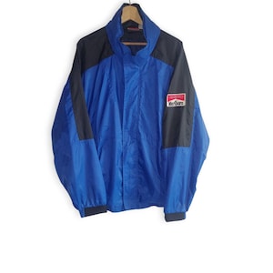 Vintage Blue Marlboro Unlimited Zip Up Windbreaker Jacket Size XL